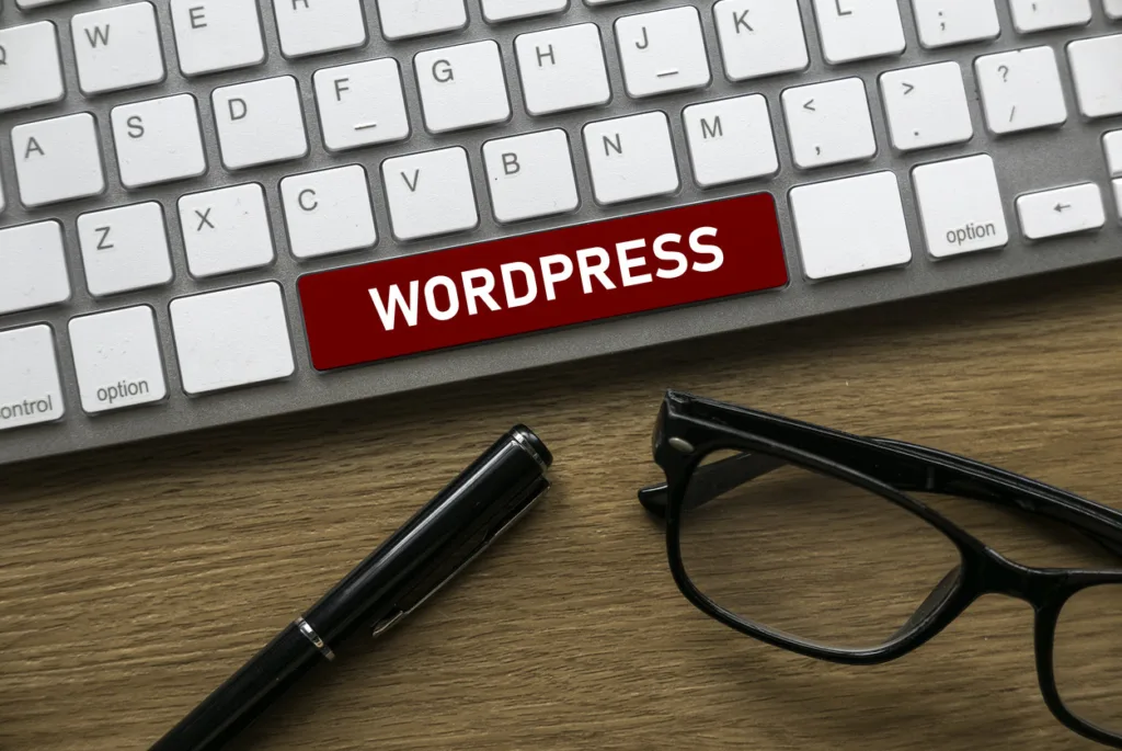 WordPress on keyboard