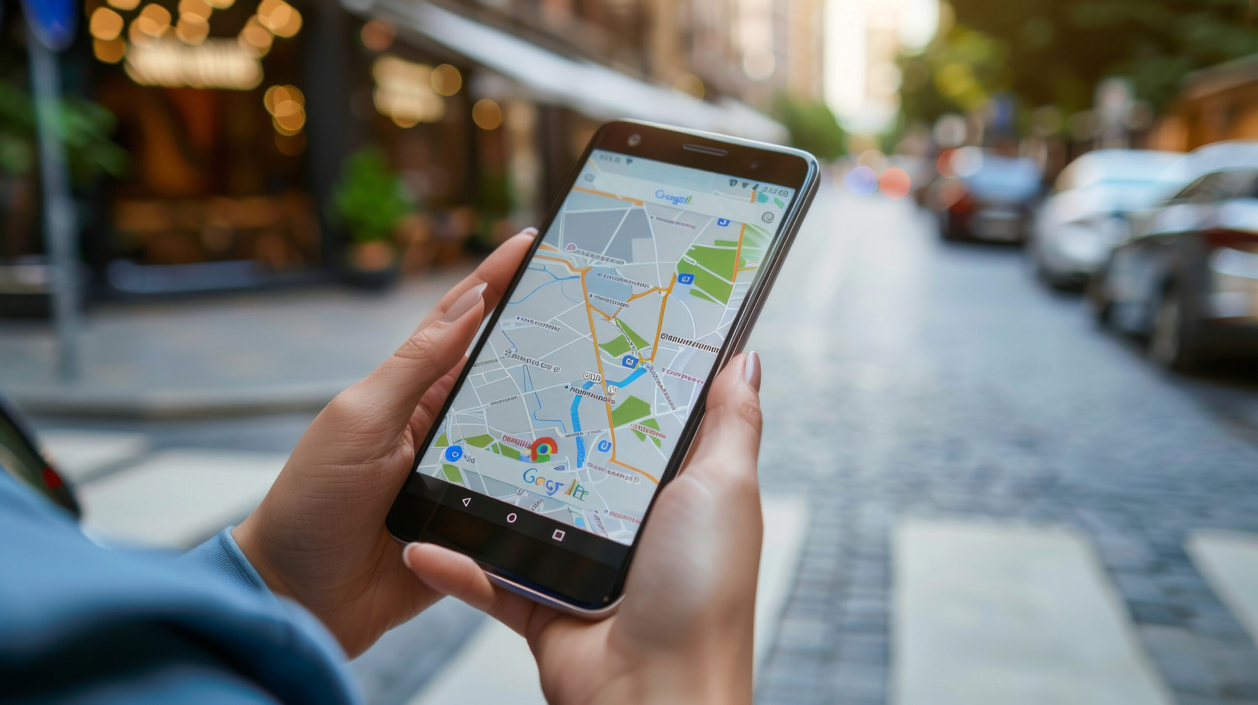 potential customer gets search results for local listings on mobile device